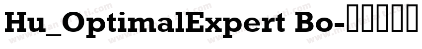Hu_OptimalExpert Bo字体转换